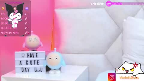 Snapshot of violettbloss chatting on October 8, 3:33 am Violeta online show from October 8, 3:33 am