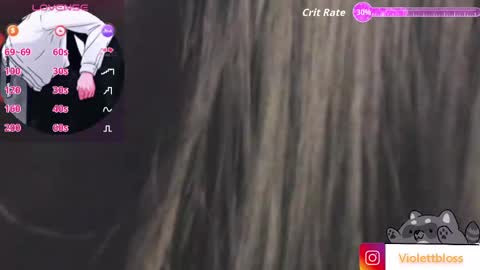 Snapshot of violettbloss chatting on September 19, 4:11 am Violeta online show from September 19, 4:11 am