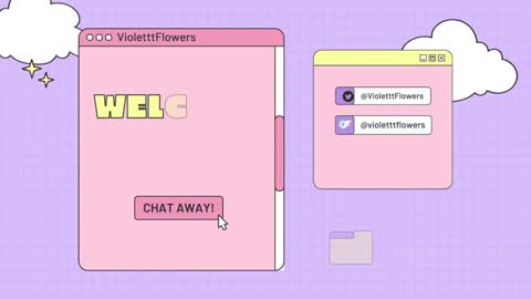 Snapshot of violetttflowers chatting on December 30, 9:29 pm Violet Flowers online show from December 30, 9:29 pm