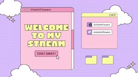 Snapshot of violetttflowers chatting on February 23, 4:50 pm Violet Flowers online show from February 23, 4:50 pm