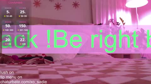 Snapshot of xo_sadie chatting on January 14, 7:06 am Xo Sadie online show from January 14, 7:06 am