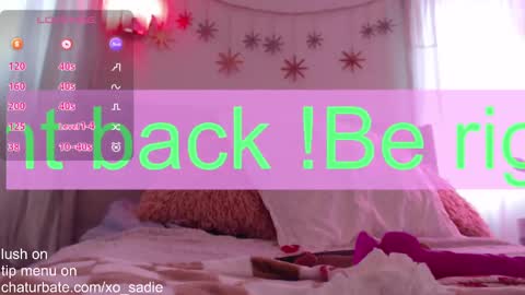Snapshot of xo_sadie chatting on September 11, 9:04 pm Xo Sadie online show from September 11, 9:04 pm