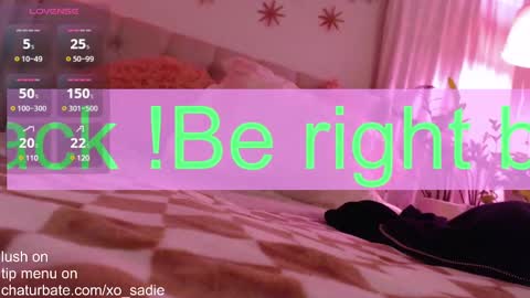 Snapshot of xo_sadie chatting on January 27, 3:58 am Xo Sadie online show from January 27, 3:58 am