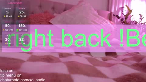 Snapshot of xo_sadie chatting on February 5, 8:32 am Xo Sadie online show from February 5, 8:32 am