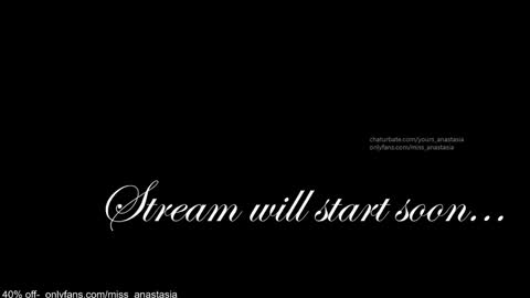 Anastasia online show from November 22, 8:00 pm