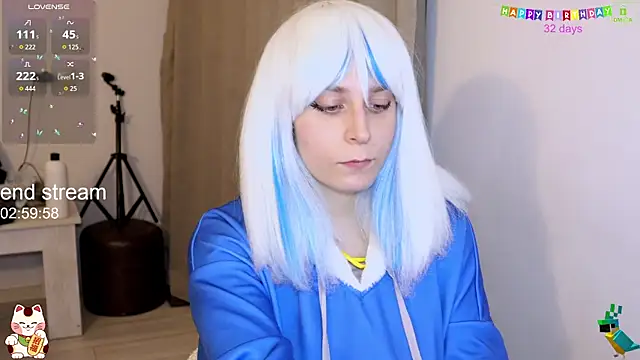 ShiroiFubuki online show from January 18, 7:21 pm