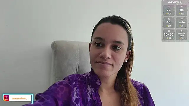 Snapshot of SamanthaWatson chatting on October 26, 8:26 pm SamanthaWatson online show from October 26, 8:26 pm