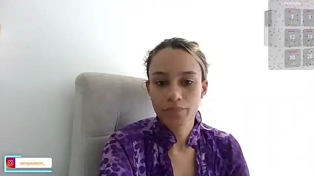 Snapshot of SamanthaWatson chatting on October 15, 8:44 pm SamanthaWatson online show from October 15, 8:44 pm