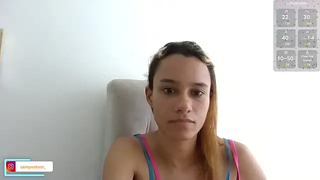 Snapshot of SamanthaWatson chatting on October 19, 9:06 pm SamanthaWatson online show from October 19, 9:06 pm