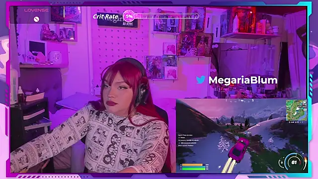 Snapshot of MegariaB chatting on October 19, 4:25 am MegariaB online show from October 19, 4:25 am