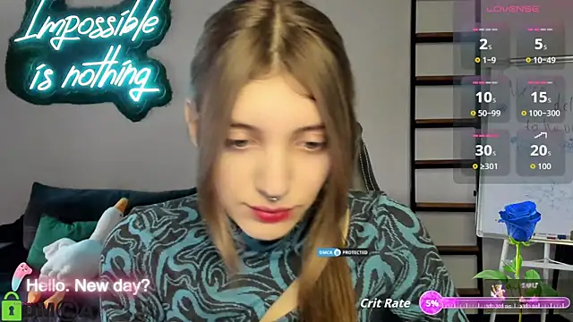 Snapshot of CherryBloom777 chatting on October 22, 6:40 am CherryBloom777 online show from October 22, 6:40 am