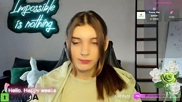 Snapshot of CherryBloom777 chatting on October 15, 7:00 am CherryBloom777 online show from October 15, 7:00 am