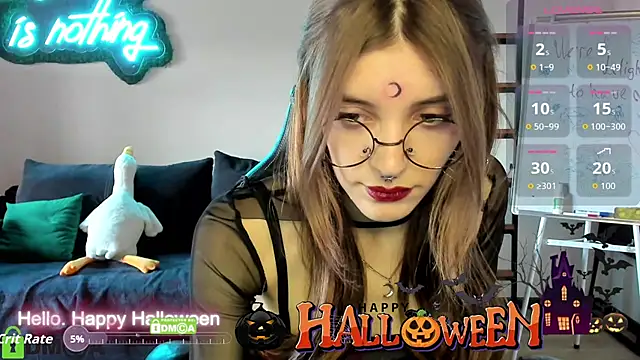 Snapshot of CherryBloom777 chatting on October 31, 8:07 am CherryBloom777 online show from October 31, 8:07 am