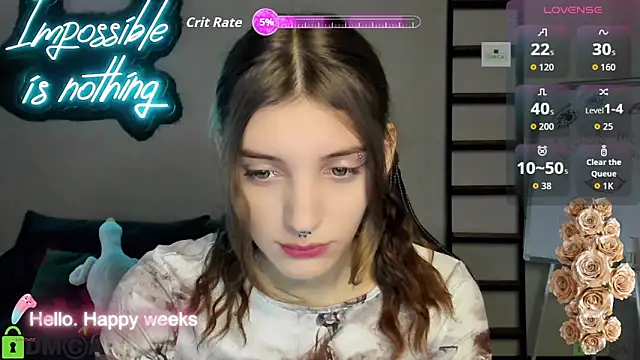 Snapshot of CherryBloom777 chatting on October 9, 6:39 am CherryBloom777 online show from October 9, 6:39 am