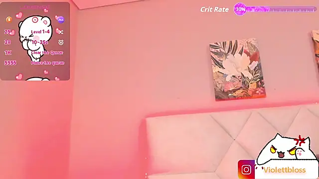 Snapshot of Violettbloss chatting on September 24, 3:27 am Violettbloss online show from September 24, 3:27 am