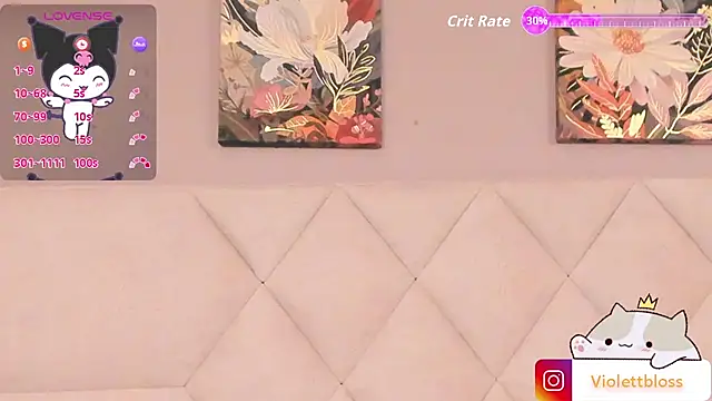 Snapshot of Violettbloss chatting on October 24, 3:57 am Violettbloss online show from October 24, 3:57 am