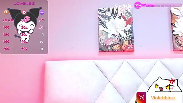 Snapshot of Violettbloss chatting on September 23, 3:26 am Violettbloss online show from September 23, 3:26 am