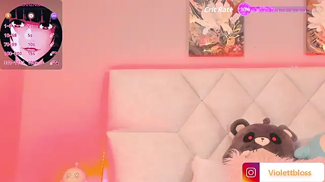 Snapshot of Violettbloss chatting on September 19, 3:38 am Violettbloss online show from September 19, 3:38 am