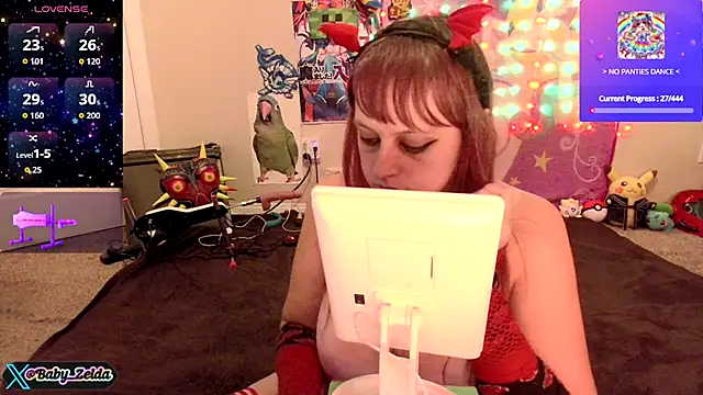 Snapshot of BabyZelda chatting on October 20, 4:04 am BabyZelda online show from October 20, 4:04 am