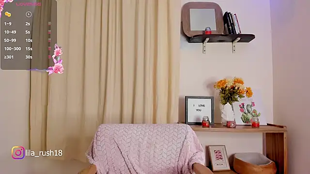 lila rush online show from November 8, 10:15 pm