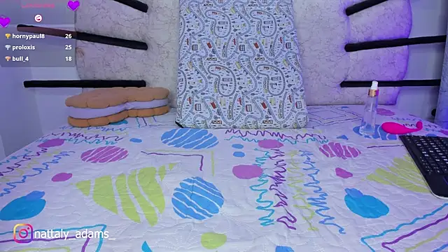 nattaly adams online show from October 1, 10:15 pm