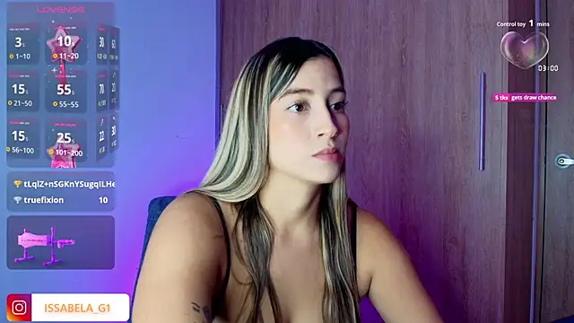 Snapshot of Issabela_G1 chatting on October 8, 11:31 pm Issabela G1 online show from October 8, 11:31 pm