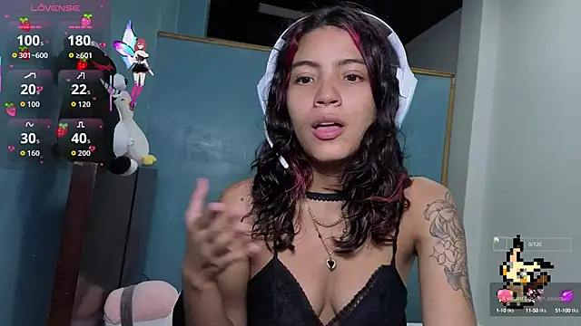 Snapshot of Lovelyamyy chatting on October 2, 3:55 am Lovelyamyy online show from October 2, 3:55 am