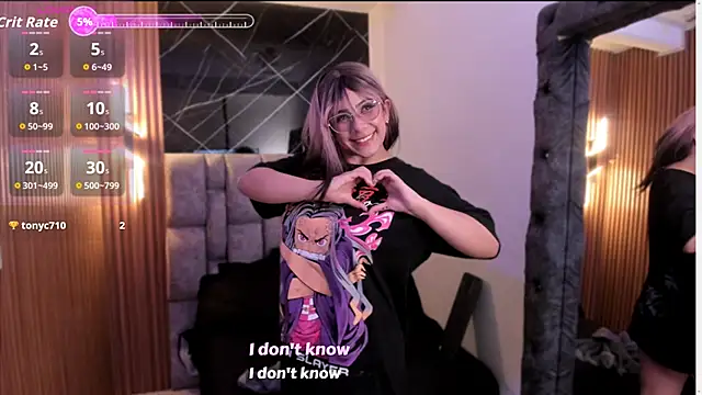 Snapshot of Hiraku_dl chatting on October 7, 10:36 pm Hiraku dl online show from October 7, 10:36 pm