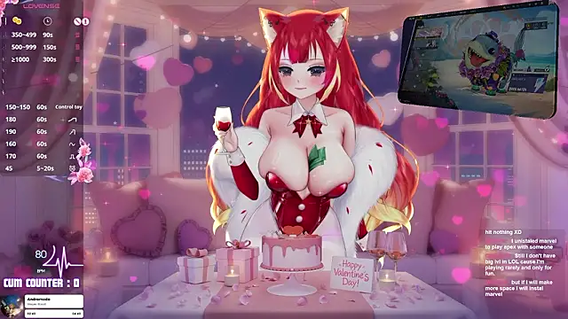 LewdFoxy VT online show from February 15, 7:02 pm