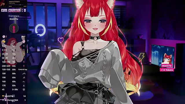 LewdFoxy VT online show from January 14, 6:35 pm