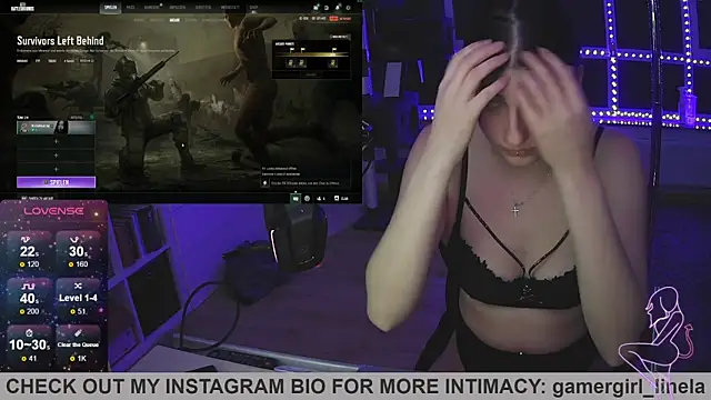 Snapshot of Gamergirl-Linela chatting on September 29, 1:54 am Gamergirl-Linela online show from September 29, 1:54 am