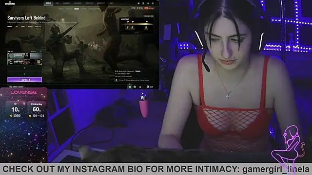 Snapshot of Gamergirl-Linela chatting on October 1, 2:05 am Gamergirl-Linela online show from October 1, 2:05 am