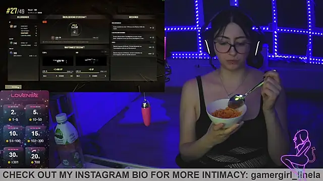 Snapshot of Gamergirl-Linela chatting on September 16, 12:29 am Gamergirl-Linela online show from September 16, 12:29 am