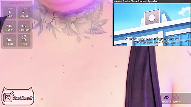 AriaBursett online show from October 8, 4:11 pm