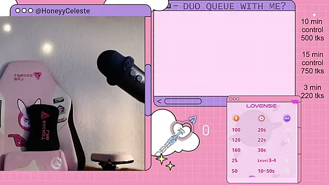 HoneyyCeleste online show from April 27, 8:17 pm