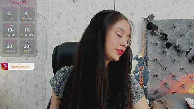 Snapshot of Aprilwatson chatting on October 16, 7:27 pm Aprilwatson online show from October 16, 7:27 pm