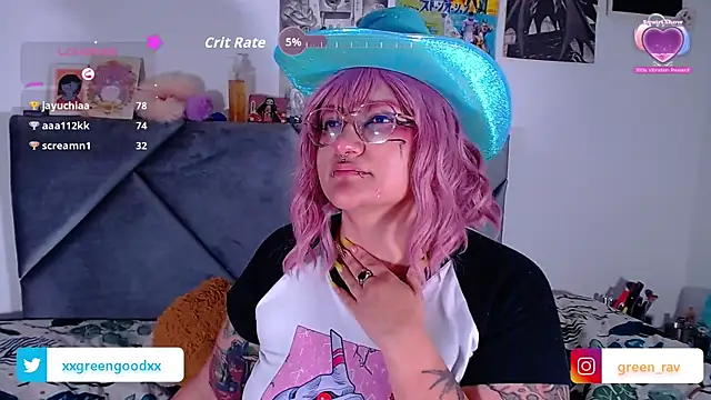 XxGreenGoodxX online show from October 15, 11:07 pm