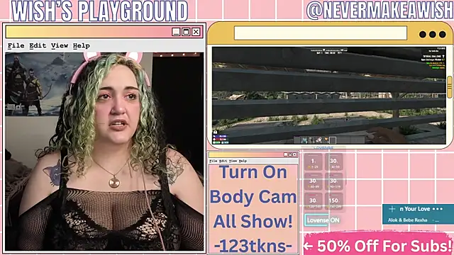 nevermakeawish online show from March 25, 9:34 am