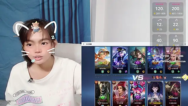 Snapshot of Duolamei chatting on October 23, 1:50 pm Duolamei online show from October 23, 1:50 pm