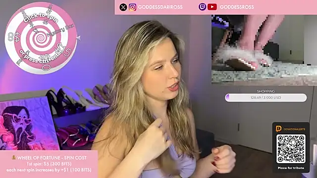 GoddessRoss online show from December 4, 6:52 pm