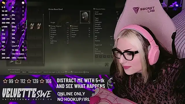 VelvetteSWE online show from July 13, 5:19 am