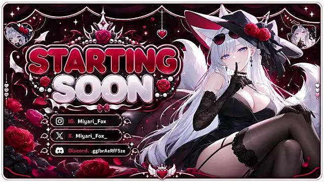 MiyariFox online show from July 15, 12:15 am