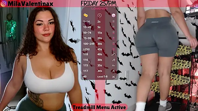 Snapshot of MilaValentina chatting on October 10, 6:57 pm MilaValentina online show from October 10, 6:57 pm