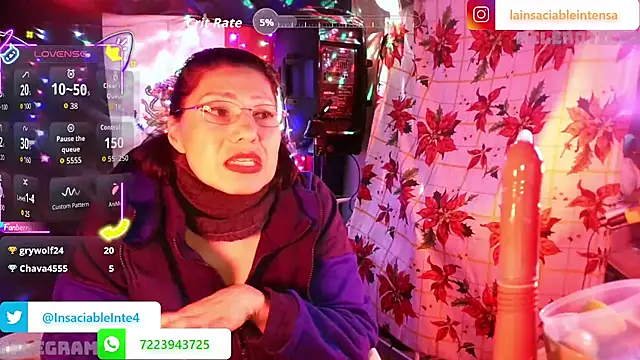 LaInsaciableIntensa online show from January 17, 2:30 am