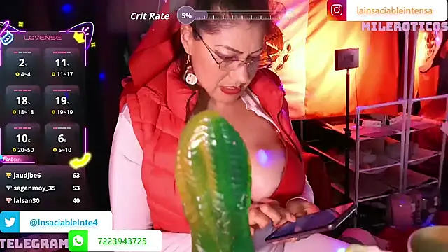 Snapshot of LaInsaciableIntensa chatting on September 15, 2:53 am LaInsaciableIntensa online show from September 15, 2:53 am