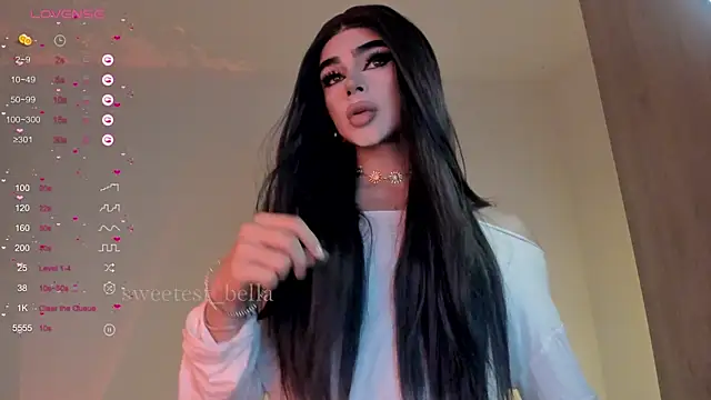 Snapshot of sweetest_bella chatting on October 23, 11:55 pm sweetest bella online show from October 23, 11:55 pm