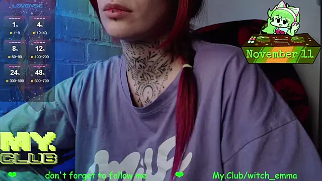 Witch Emma online show from November 11, 7:22 pm