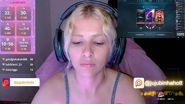 Snapshot of jujubinhahot chatting on October 8, 1:32 am jujubinhahot online show from October 8, 1:32 am