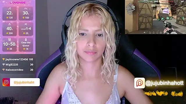 Snapshot of jujubinhahot chatting on October 9, 1:32 am jujubinhahot online show from October 9, 1:32 am